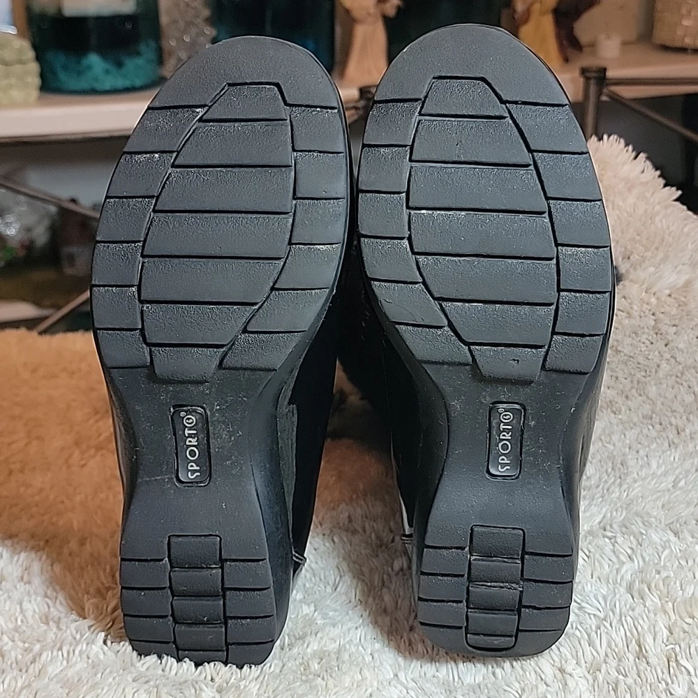 Sporto sz9 Ivy Black Waterproof Fur Lined Lace Up Booots